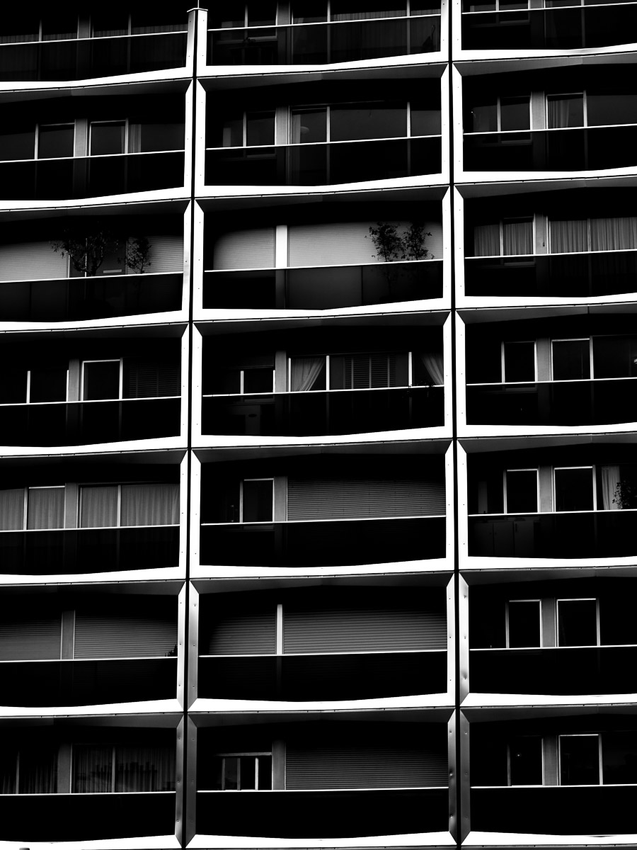 Moody black and white photo Dark House Honeycombs Photo Oleg Sotnik