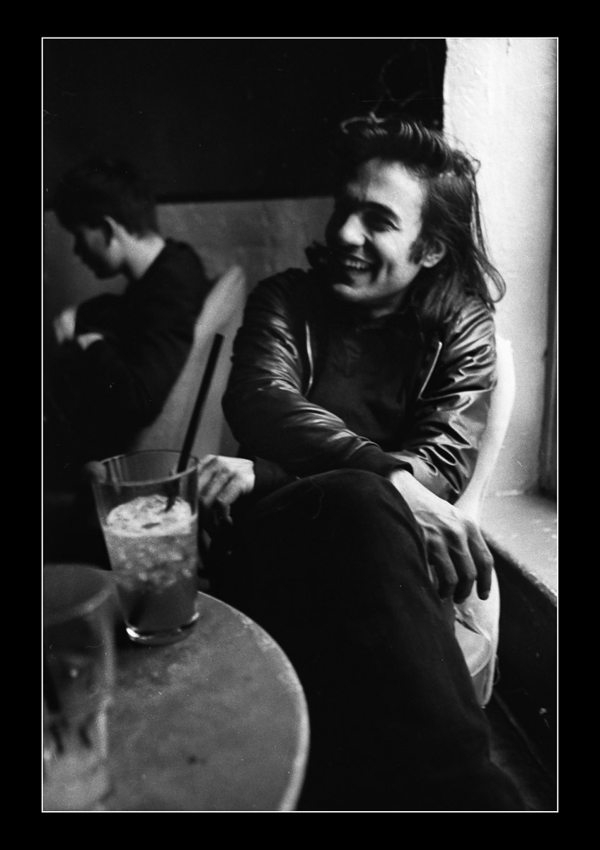 Moody black and white photo Kiris in the cafe Photo Oleg Sotnik