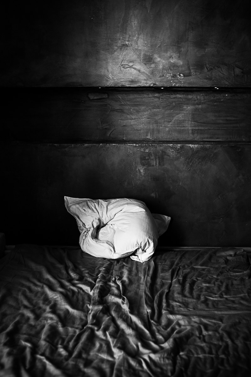 Moody black and white photo Pillow Photo Oleg Sotnik